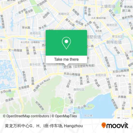 黄龙万科中心G、H、I座-停车场 map