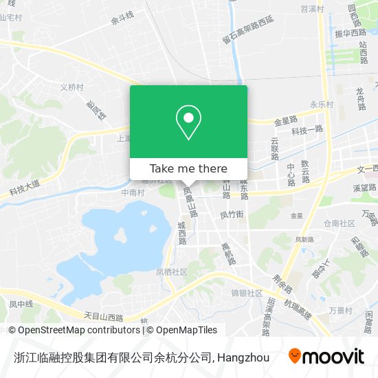 浙江临融控股集团有限公司余杭分公司 map