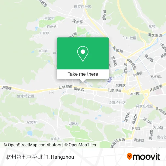 杭州第七中学-北门 map