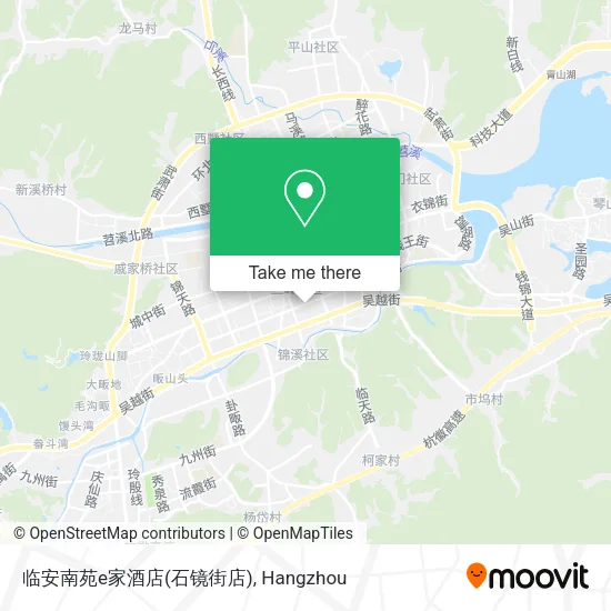 临安南苑e家酒店(石镜街店) map