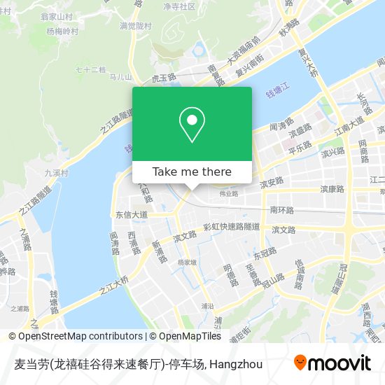 麦当劳(龙禧硅谷得来速餐厅)-停车场 map