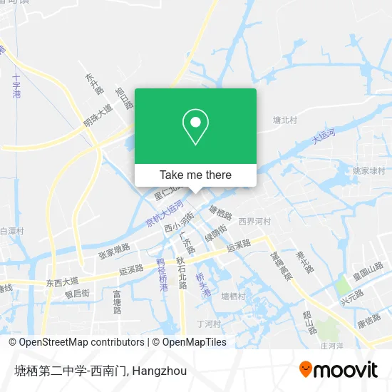 塘栖第二中学-西南门 map