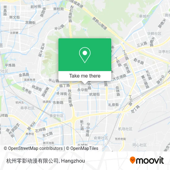 杭州零影动漫有限公司 map