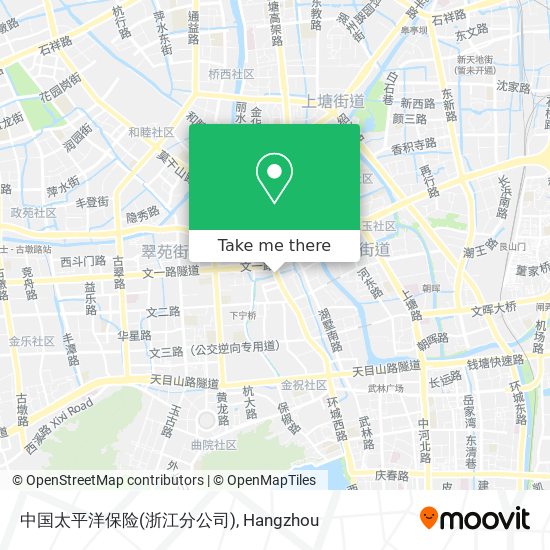 中国太平洋保险(浙江分公司) map