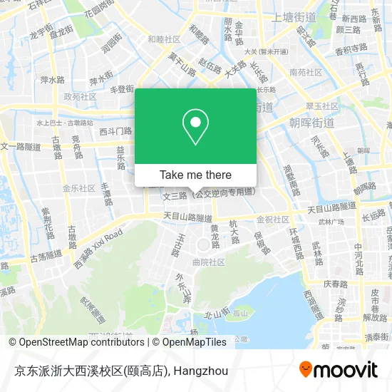 京东派浙大西溪校区(颐高店) map