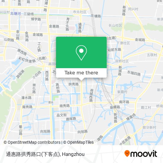 通惠路拱秀路口(下客点) map