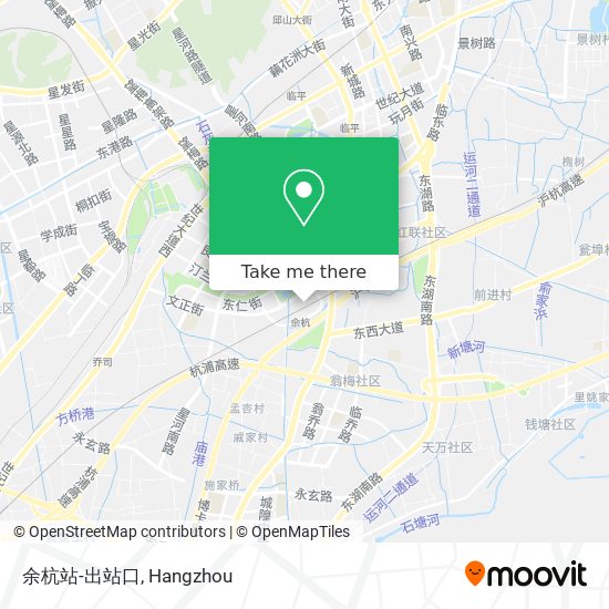 余杭站-出站口 map
