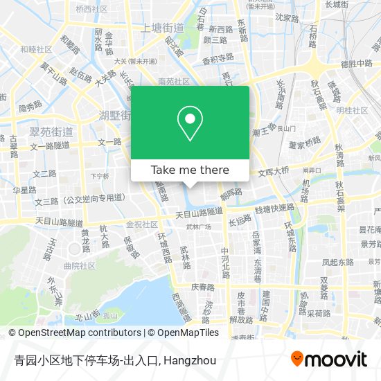 青园小区地下停车场-出入口 map