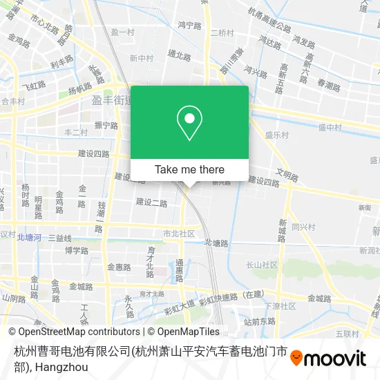 杭州曹哥电池有限公司(杭州萧山平安汽车蓄电池门市部) map