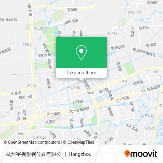 杭州宇视影视传媒有限公司 map