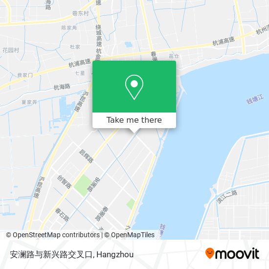 安澜路与新兴路交叉口 map