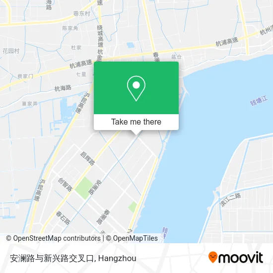 安澜路与新兴路交叉口 map
