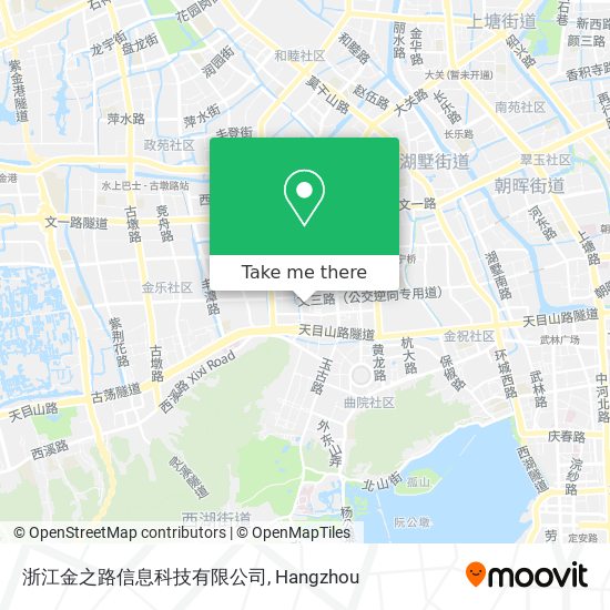 浙江金之路信息科技有限公司 map