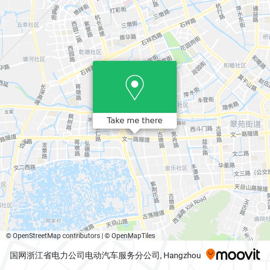 国网浙江省电力公司电动汽车服务分公司 map
