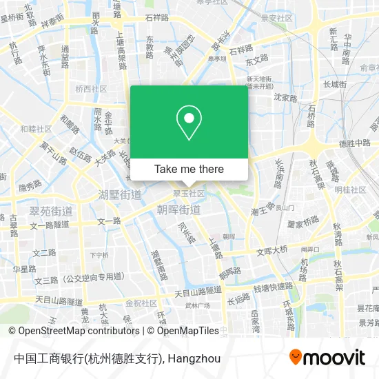 中国工商银行(杭州德胜支行) map