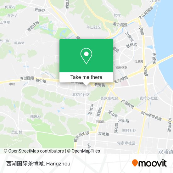 西湖国际茶博城 map
