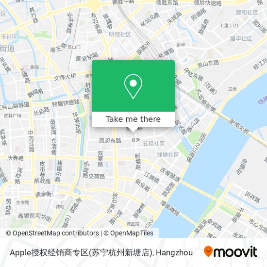 Apple授权经销商专区(苏宁杭州新塘店) map