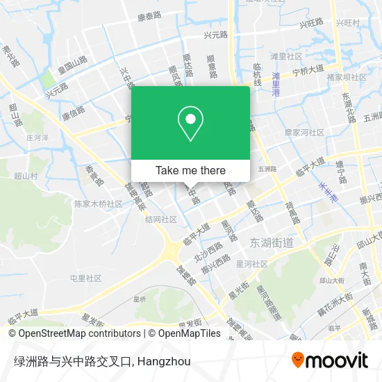 绿洲路与兴中路交叉口 map