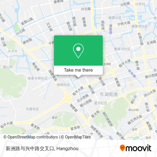 新洲路与兴中路交叉口 map