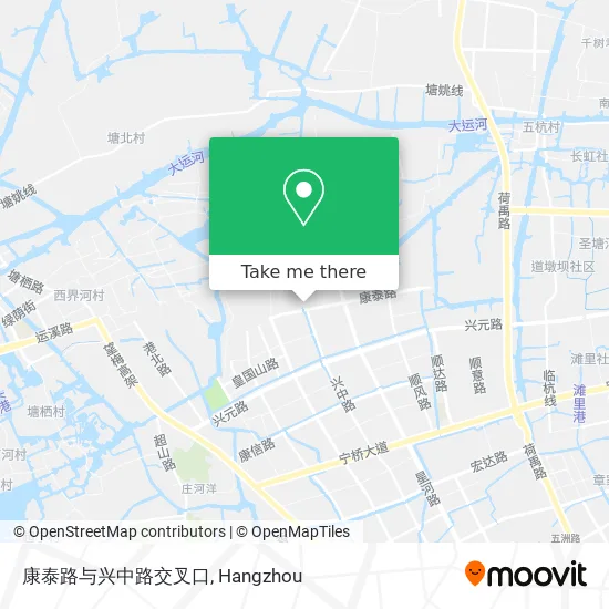 康泰路与兴中路交叉口 map