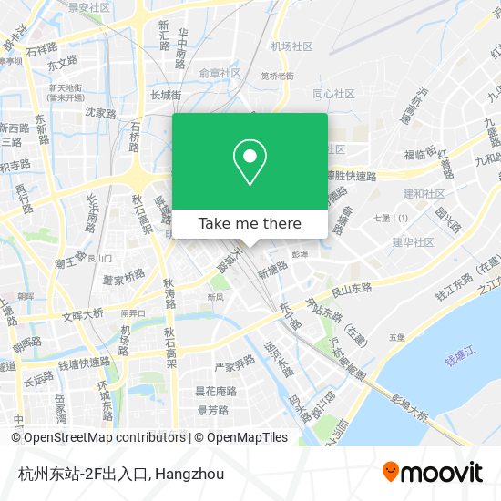 杭州东站-2F出入口 map