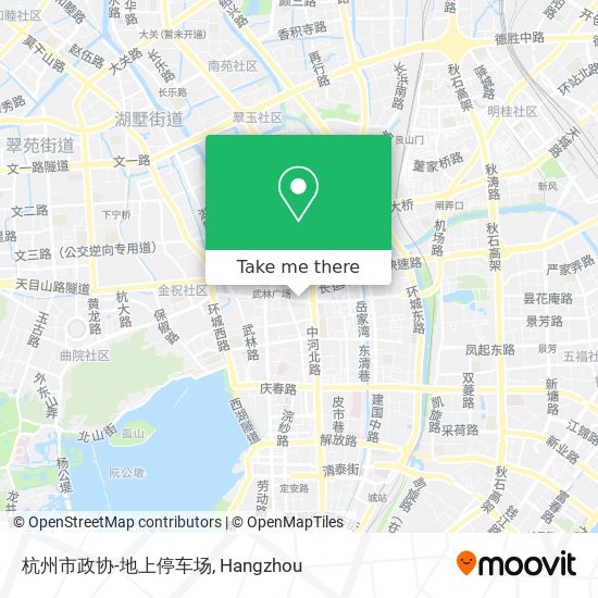 杭州市政协-地上停车场 map