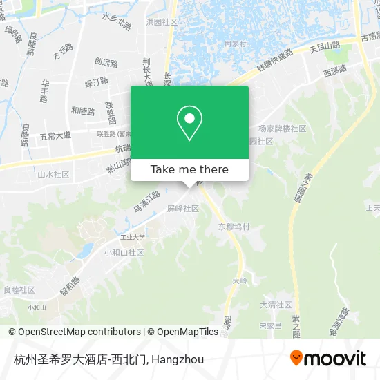 杭州圣希罗大酒店-西北门 map