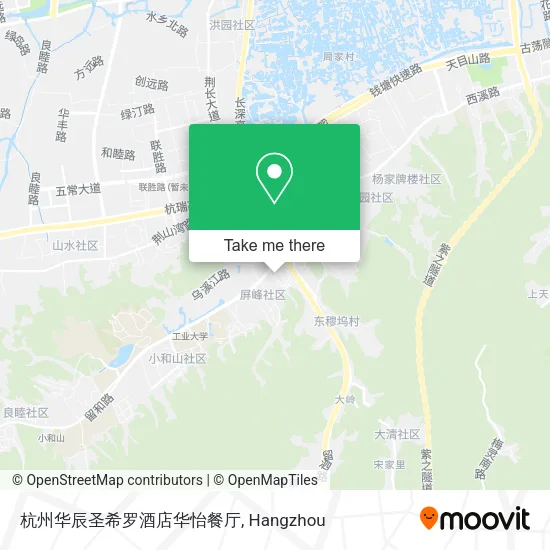 杭州华辰圣希罗酒店华怡餐厅 map