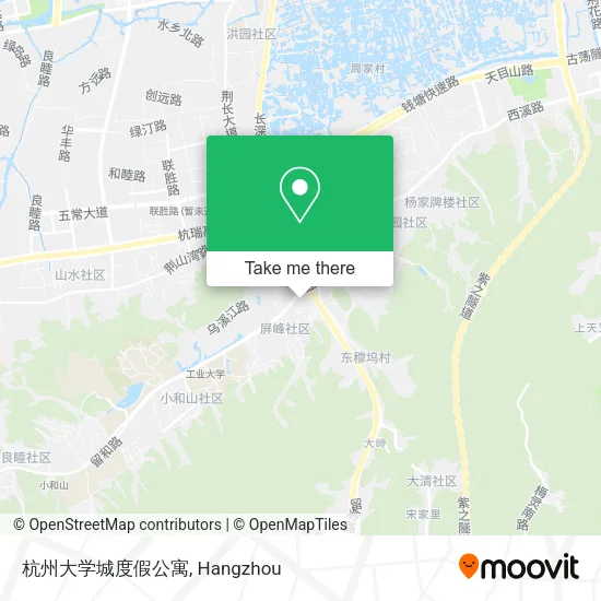 杭州大学城度假公寓 map