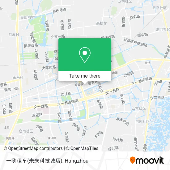 一嗨租车(未来科技城店) map