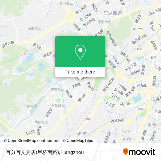 百分百文具店(星桥南路) map