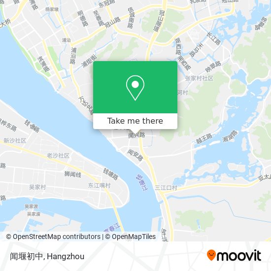 闻堰初中 map