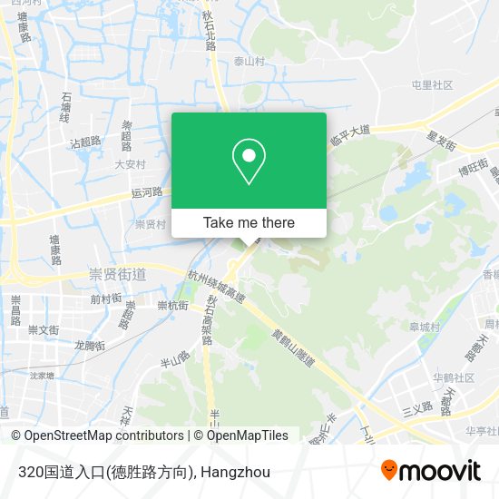 320国道入口(德胜路方向) map