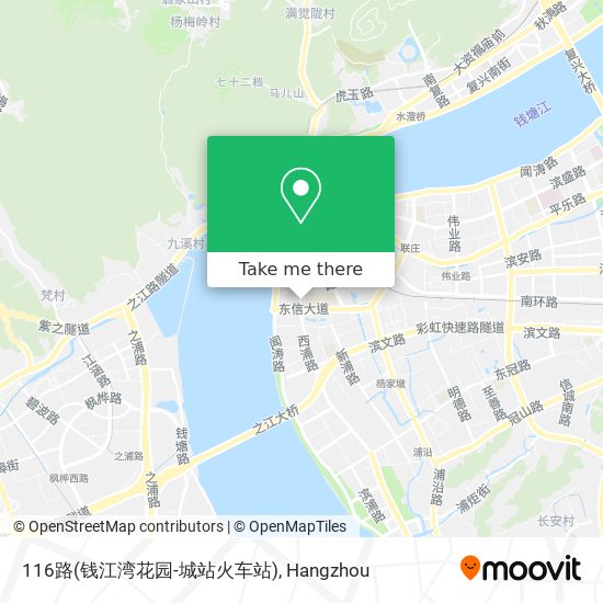 116路(钱江湾花园-城站火车站) map