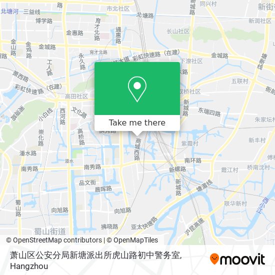萧山区公安分局新塘派出所虎山路初中警务室 map