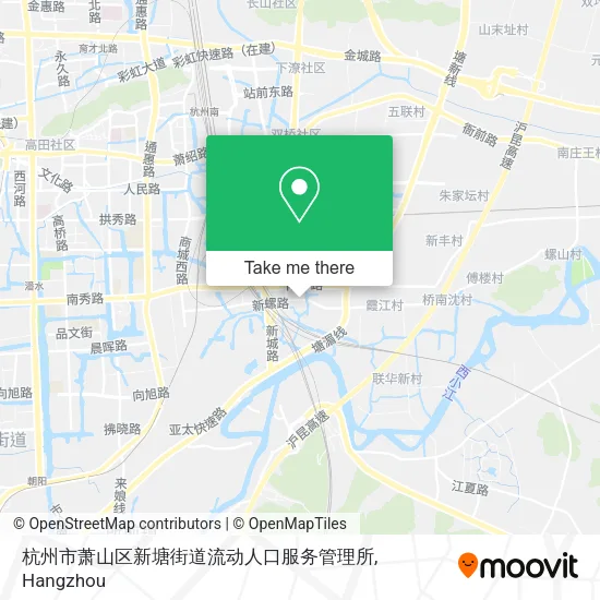 杭州市萧山区新塘街道流动人口服务管理所 map