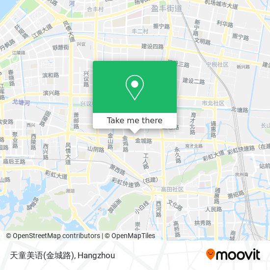 天童美语(金城路) map