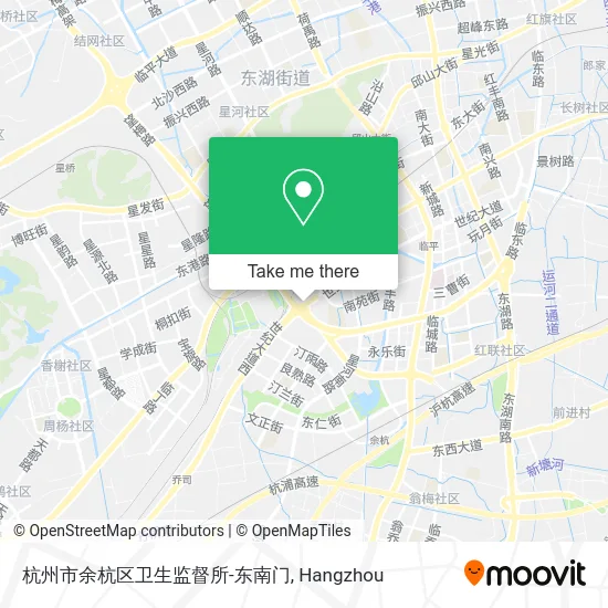 杭州市余杭区卫生监督所-东南门 map