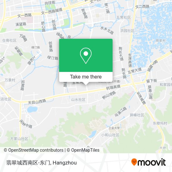 翡翠城西南区-东门 map