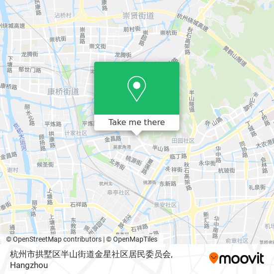 杭州市拱墅区半山街道金星社区居民委员会 map