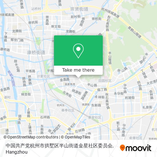 中国共产党杭州市拱墅区半山街道金星社区委员会 map