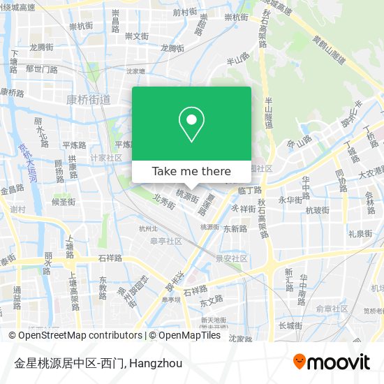 金星桃源居中区-西门 map