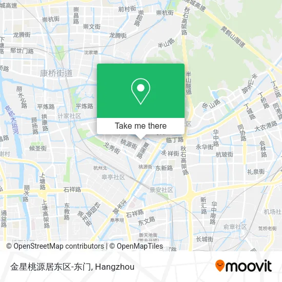 金星桃源居东区-东门 map