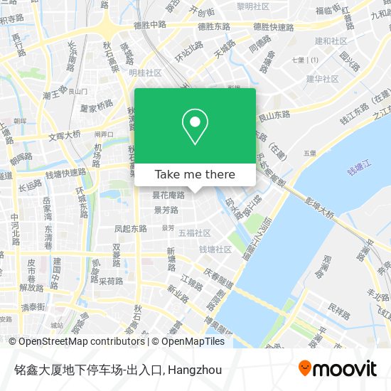 铭鑫大厦地下停车场-出入口 map
