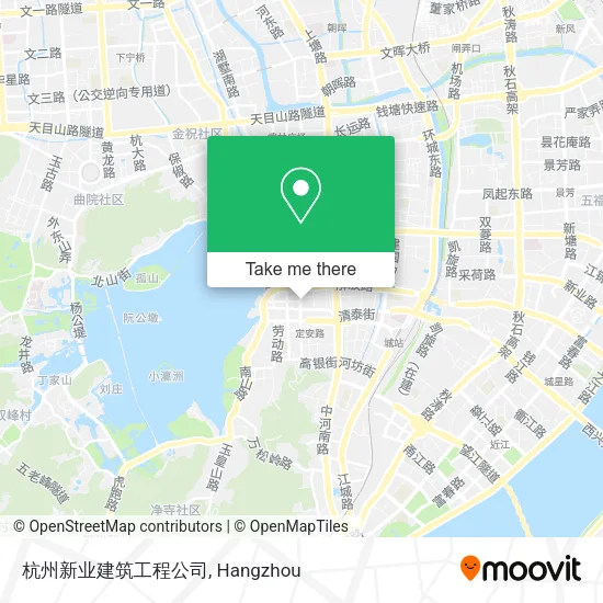 杭州新业建筑工程公司 map