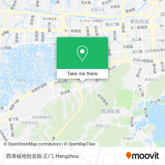 西湖福地创业园-正门 map