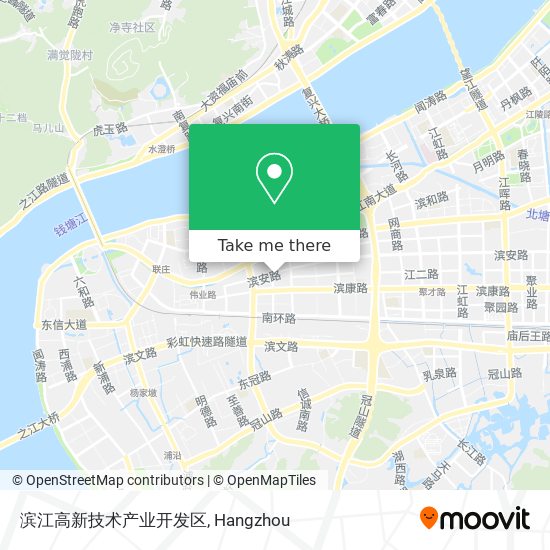 滨江高新技术产业开发区 map