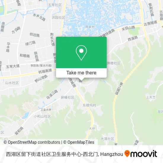 西湖区留下街道社区卫生服务中心-西北门 map
