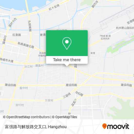 富强路与解放路交叉口 map