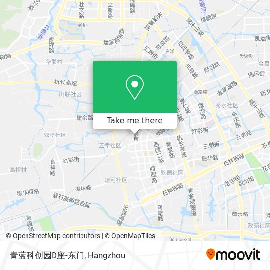 青蓝科创园D座-东门 map